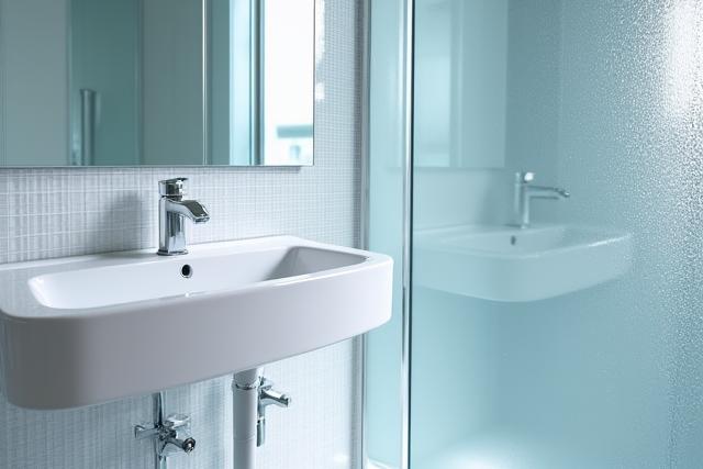 深層清掃後の輝くバスルーム