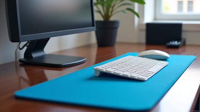 モダンで整頓されたオフィス空間、プロフェッショナルな清掃されたデスクと床